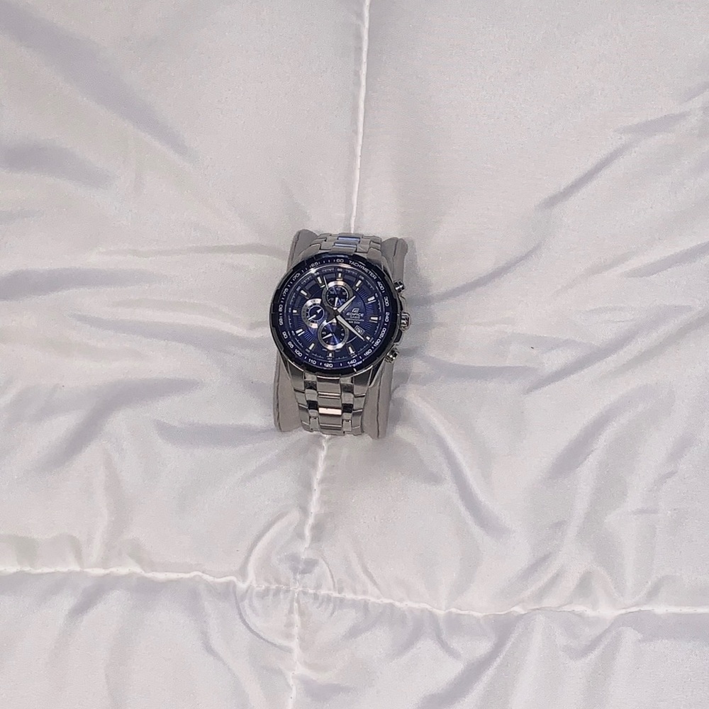 MENS STAINLESS STEEL CASIO EDIFICE WATCH